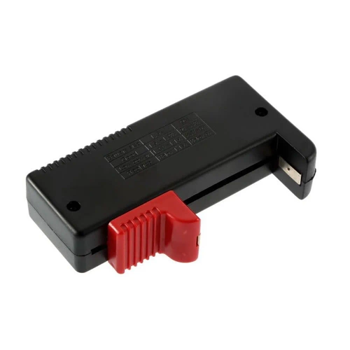 Batterietester | Analoges Voltmeter | Universaltester für Batterien und Akkus | BT-168-BLACK