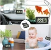 Digitales Thermometer | Mini-Messgerät mit wasserdichter Sonde | KTM-050-SCHWARZ
