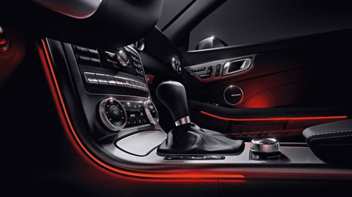 EL-Draht Set | 4 m | rot | mit separatem 12 V Inverter