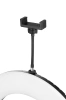 Starker LED-Ringlicht mit stufenloser Farb- und Helligkeitsregelung, 195 cm Stativ | 3 Handyhalter, Tasche | YQ-480B