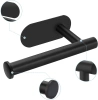 Schwarzer Papiergriff | Selbstklebender Toilettenpapierhalter | JZU-304-SCHWARZ