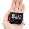 Digitales Thermometer | Mini-Messgerät mit wasserdichter Sonde | KTM-050-SCHWARZ