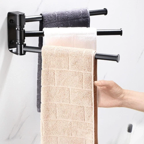 Handtuchhalter für das Badezimmer | 3 drehbare Arme | BTS-R003-B