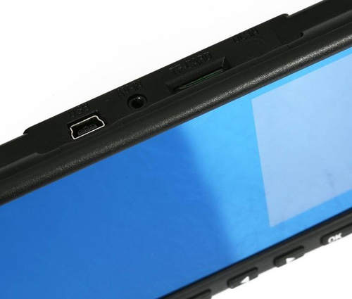 4.3 Zoll TFT LCD Rückspiegel Dashcam mit Rückfahrkamera Eingang | Loop-Aufnahme und G-Sensor, Parküberwachung, Full HD