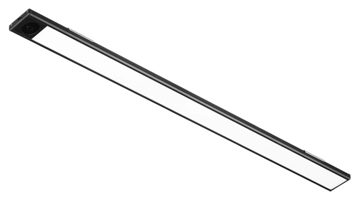 Möbel-Licht mit Bewegungssensor | Kabellose Nachtlichtlampe mit Sensor | LED-Unterbauleuchte 50 cm | HSL-S50CM-SCHWARZ