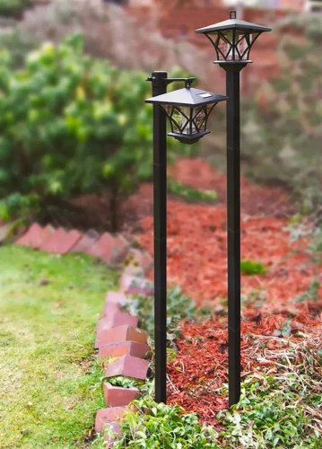 Gartenlaterne, Säule, Solarlampe | 150cm, 600mAh | Solarlampe - Gartenlaterne TYD-H1.5M
