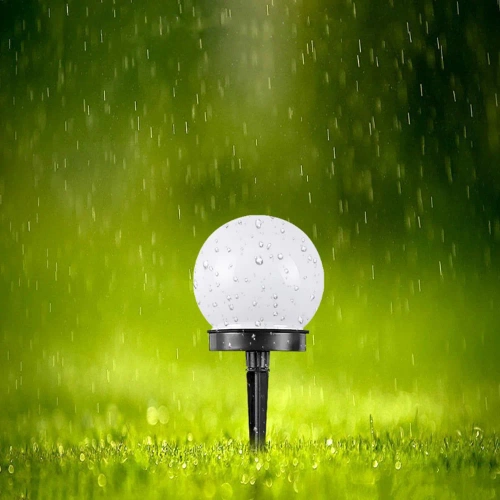 Garten-Solarleuchte Kugel | 10 cm | weiß | YNG-105-WC