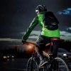 Belüfteter Fahrradsattel | Anti-Schock-Konstruktion | Reflektoren | JC-011-SCHWARZ