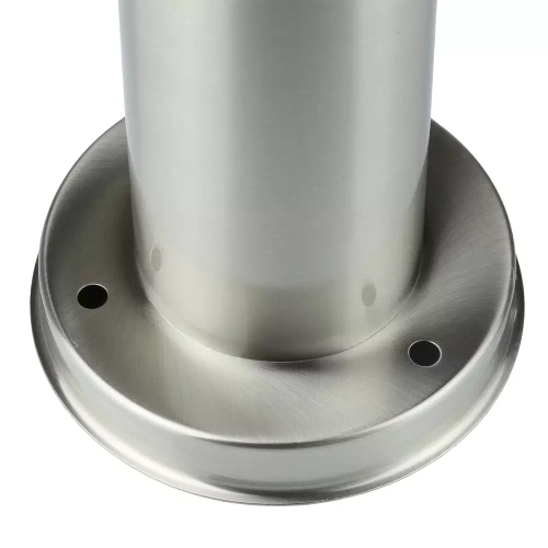 Gartenstehlampe, runder Pfosten für E27-Glühbirne | 230V Stromversorgung, Edelstahl | Inox, 90cm | LLR-90CM