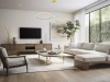 Zweiteilige moderne Pendelleuchte | LED | Gold | RLK-C02-38W-G