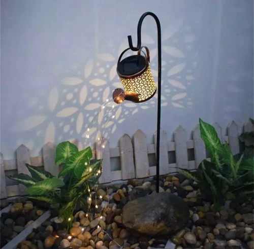 Solar-Gartenlampe LED Gießkanne | 95 cm, 600 mAh | FLD-17-W