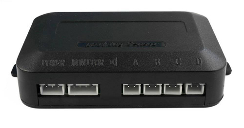 Einparkhilfe hinten zum nachrüsten am Auto, PDC Parksensoren hinten mit Stecksystem für einfachste Montage Rückfahrwarner mit Lautsprecher, 4 Sensoren und LED Display Parkhilfe Nachrüstsatz
