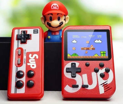 Mini tragbare Retro-Spielekonsole mit Controller | 400 Spiele 3.0 | RS400-Double