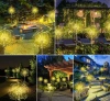 Solar-Gartenlaterne LED-Feuerwerk | 84cm, 600mAh, 200 LED-Lichter | LFW-B200-Warm