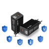 GaN | 65-W-Schnellladegerät mit USB- und USB-C PD 3.0-Anschlüssen 
