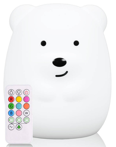 Silikon-LED-Nachtlicht für Kinder | Bärchen LED | IR-Fernbedienung | NL-04