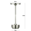 Tischlampe mit drei Leuchtfarben | Nachtlicht mit eingebautem Akku | HJA-25-GREY