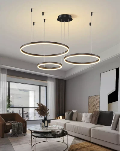 Mehrfachfunktionale moderne Pendelleuchte | LED | Schwarz | RLK-C03-69W-B