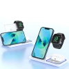 Faltbare kabellose Ladestation | Dockingstation für iPhone, Apple Watch und AirPods | MD-DK15-15W-W