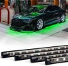LED-Unterbodenbeleuchtung | Flexible RGB-Bänder | Bluetooth-Konnektivität mit Telefon-App | Gurtlänge: 90 cm x 2 und 120 cm x 2