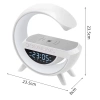 Bluetooth-Lautsprecher-Uhr | BT3401 | Wecker mit kabellosem Ladegerät