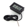 Digitales Thermometer | Mini-Messgerät mit wasserdichter Sonde | schwarz | KTM-050-BLACK