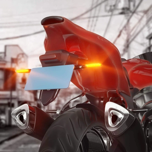 Dynamische LED Blinker für Motorräder | 12 LEDs | Blase | 2 Stück | MSL-12LED-02
