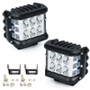 Arbeitsscheinwerfer-Set 2x 35W | LED-Dual-Chips - weiß (fest) und blau (sequenziell) | 2 Stück | WL5035