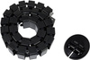 Kabel- und Drahtabdeckung 1,3m | Vertikaler Kabelkanal | Schwarz | QN-1501