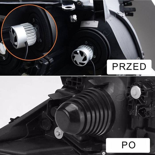 Universelle Gummikappe Abdeckung für Lampe 70 mm - 100 mm | ideal für die Montage von LED- oder HID-Lampen H7, H1, H4 usw. | Cover-D