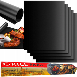 Grillmatte | wiederverwendbar, für Grillrost, als Grillschale verwendbar | BTF-430-B-5x