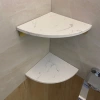 Eckregal Badezimmer | Marmor Kosmetikregal | TBD-211-WEISS