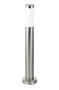 Garten Stehleuchte, runder Sockel für E27 Glühbirne | 230V Stromversorgung, Edelstahl | Inox, 65cm | LLR-65CM