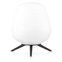 Tischleuchte mit Milchglas-Schirm | Glas-Nachtlampe | CSD-C2027-W