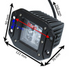 WL-NEW-18W | Rechteckige Arbeitsleuchte zur Montage in einer Öffnung | Light Bar | WL1018W-B