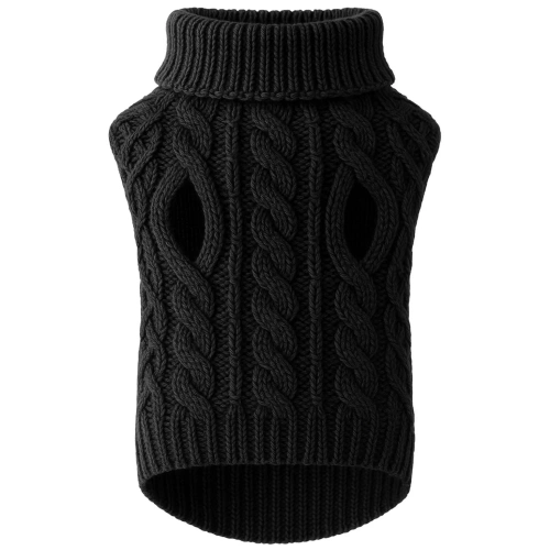 Hundepullover, Katzenpullover | Größe L | schwarz | PET-014L-BLACK