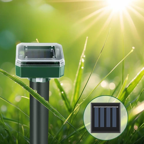 Tierschreck Solarbetriebener Spike | 2 Stück | YSJ-1265-SCHWARZ