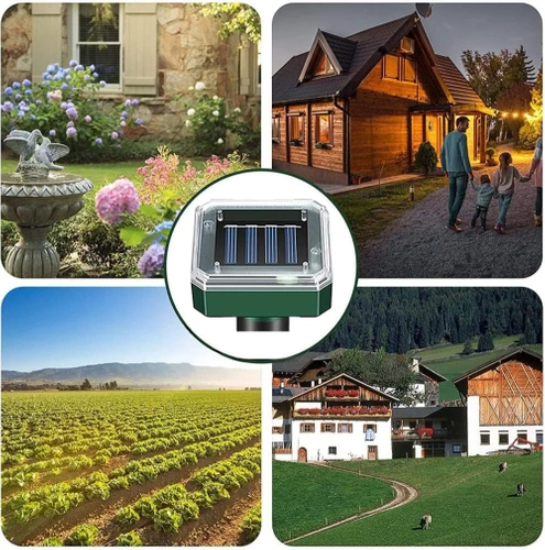 Tierschreck zum Einstecken | Solarbetrieb | 2 Stück | YSJ-1265-BLACK