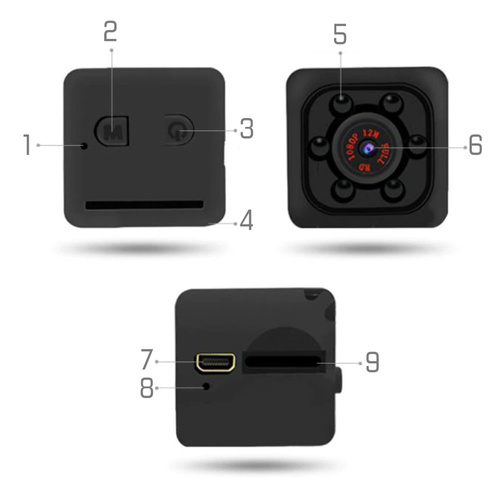 Mini Spionagekamera mit Bewegungserkennungsfunktion | 1080p | SQ11