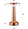 Kabellose Tischlampe | Touch-Nachtlicht mit einstellbarer Lichtfarbe | USB-Lampe | HJA14-COPPER