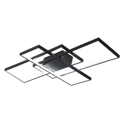 Moderne Deckenleuchte | LED-Deckenleuchte | Schwarz | XL-016-82W-B