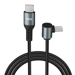 USB-C Kabel | 100 W, 90° Winkelstecker, 0,5 m | C17-50CM-100W