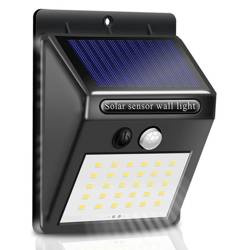 Solarleuchte mit LED und Bewegungs- und Dämmerungssensor | 30 LED-Lampen | SSL-30LED