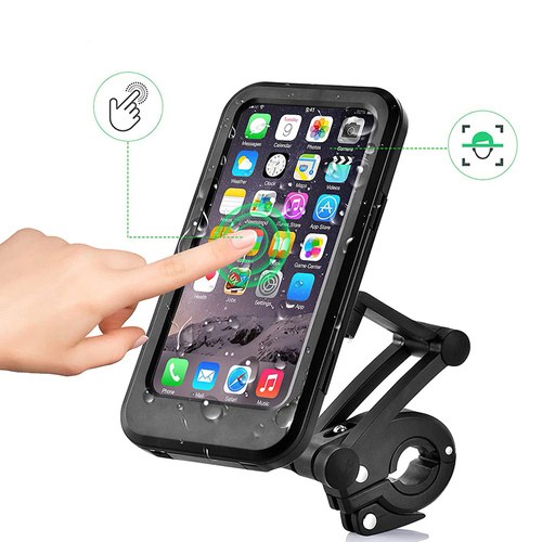 Fahrrad Handyhalterung | wasserdicht, verstellbar, für Lenker | HL-69