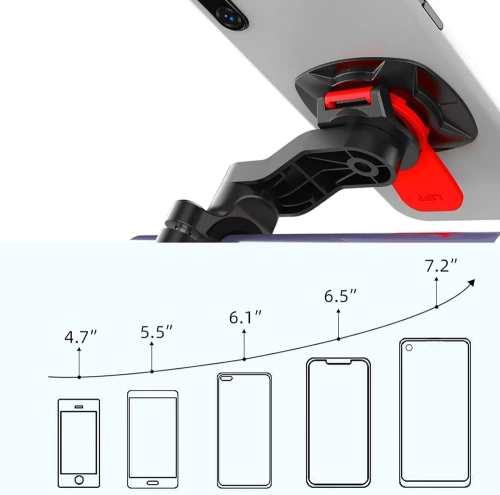 Fahrradhalterung drehbar | universelle Befestigung | TLD-143A-RED