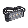 Warnleuchte 4 LED orange | Stroboskop | Umrißleuchte | 18 Beleuchtungsmodi | LED-04T-Y