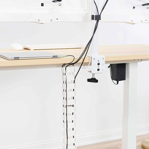 Kabel- und Drahtabdeckung 1,3m | Vertikaler Kabelkanal | Weiß | QN-1501