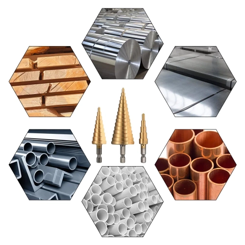 Stufenbohrer-Set | 3 Stück | HSS | SDS-3PCS-GOLD