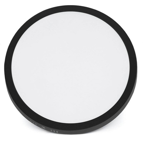 Schwarze, runde LED-Deckenleuchte 24W | Flimmerfreies CCD-Oberflächenpanel | SY-SR124-B