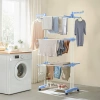 Wäschetrockner | Vertikaler Kleiderständer | Horizontaler Wäschetrockner | TW-116-BLUE